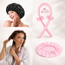 2PC Satin Heatless Curl Set