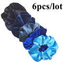 Velvet Hair Scrunchies Set (1/6/10 pcs)