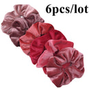 Velvet Hair Scrunchies Set (1/6/10 pcs)